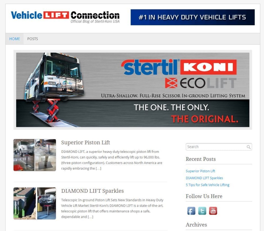 Stertil-Koni Launches ‘Vehicle Lift Connection’ Blog