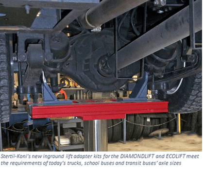 Stertil-Koni debuts new HD inground vehicle lift adapter kits