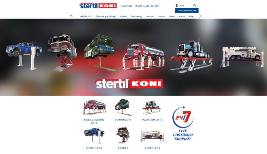 Stertil-Koni Debuts Website Showcasing New Lift Features
