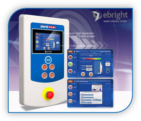 Stertil-Koni Now Shipping Battery Operated Lifts With Touch Screen Control