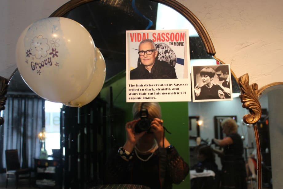 Salon Honors Sassoon with 1960s Theme Day