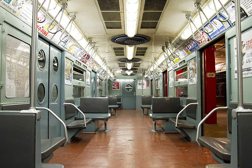 Ideal subway seating has fewer middle seats