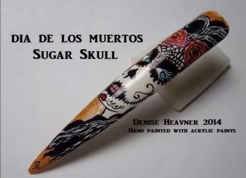 Painting a Sugar Skull With Acrylic Paint