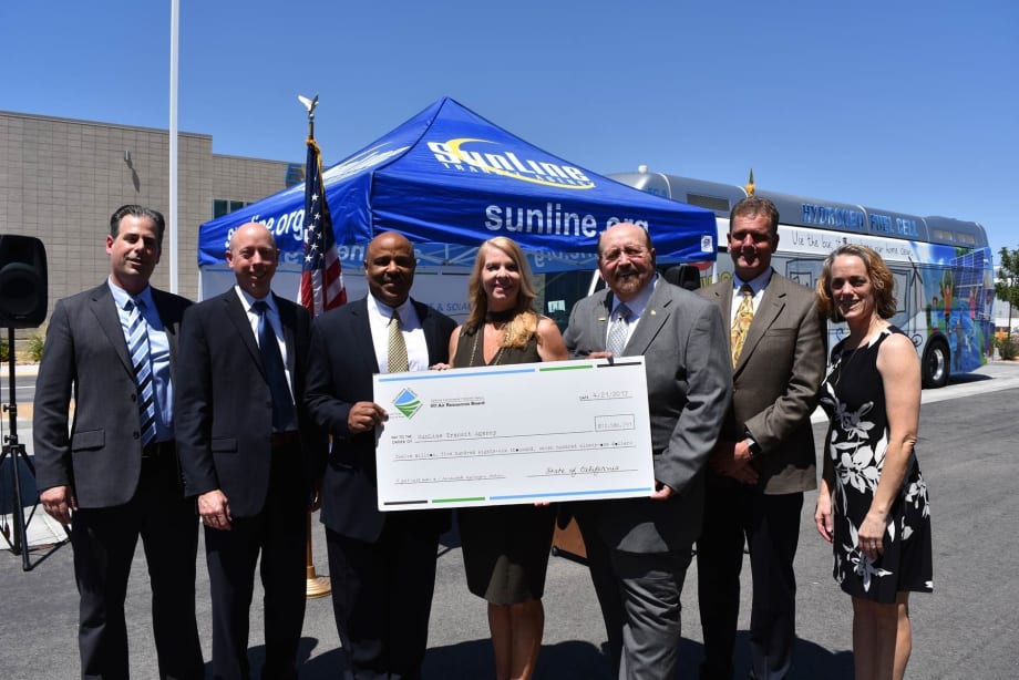 SunLine Transit receives $12.5M grant for hydrogen fuel-cell fleet