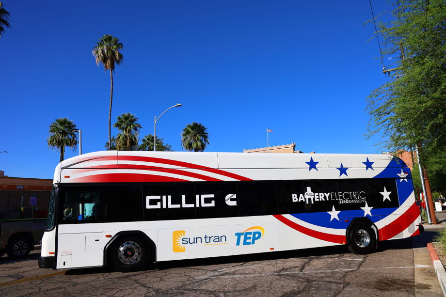 Sun Tran rolls out GILLIG battery-electric bus
