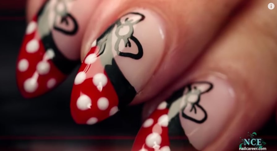 Disney Inspired Nail Art Design Using Gel Polish