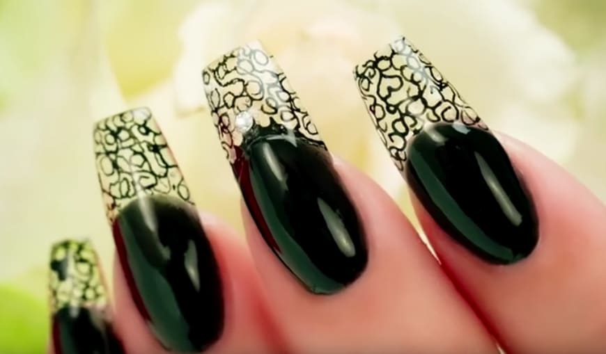 Glass Gel See-Through Tip Coffin Nails