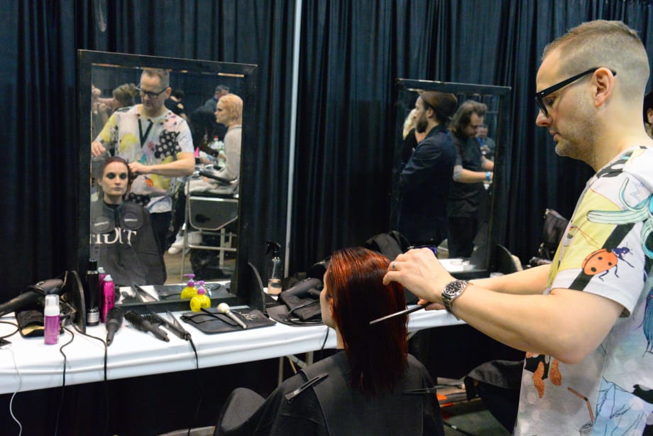 Backstage with Bed Head by TIGI at ABS 2016