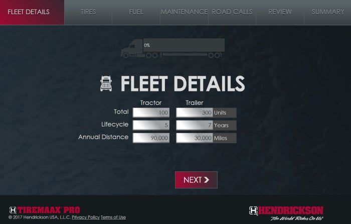 Hendrickson Revamps Tiremaax Pro ROI Calculator