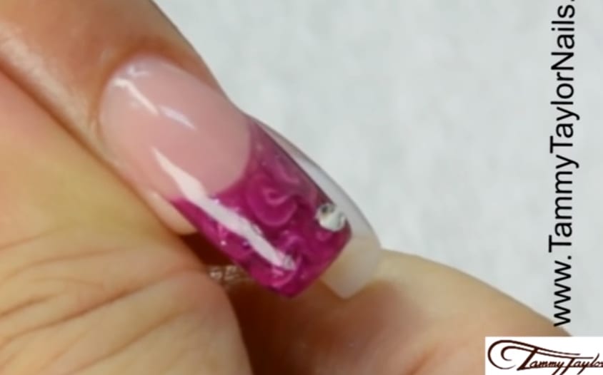 Tammy Taylor Gel Dot Marble Technique