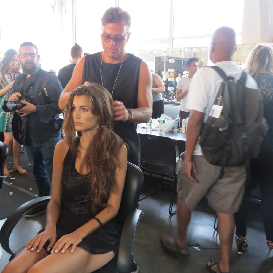 NYFW: Beachy Texture Ponytails for Tess Giberson