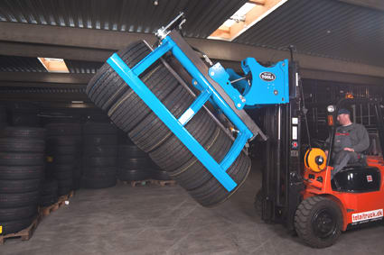 Easy Stacker Improves Tire Handling Efficiency  