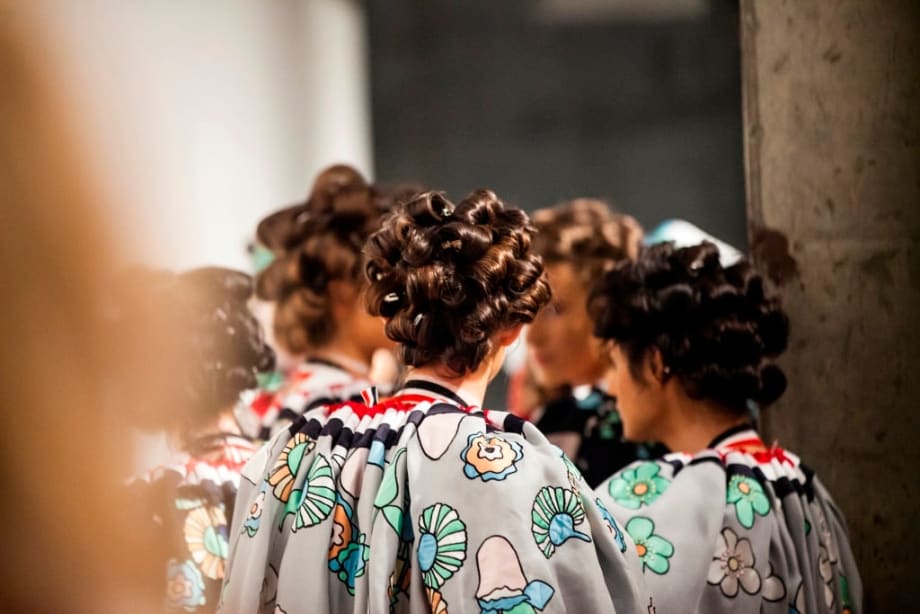 Thom Browne S/S '17 Hair by Bumble and Bumble Editorial Stylist Jimmy Paul