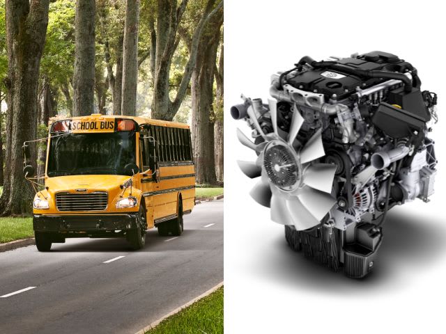 Thomas Built Debuts First C2 School Bus With Detroit DD5 Engine