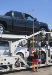 Fiberglass Auto-hauler Height Stick 
