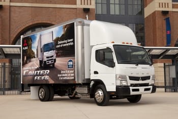 Mitsubishi Fuso Canter FE/FG adds Air Deflector to Boost Fuel Economy