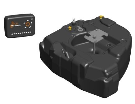 Auxiliary Fuel Tank for Pickups Uses Spare-Tire Space