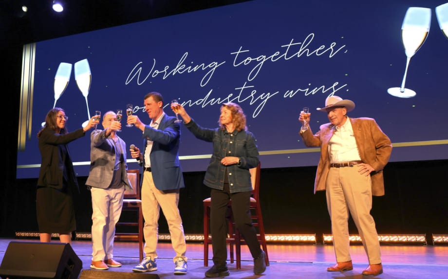 A toast on the ISBN stage