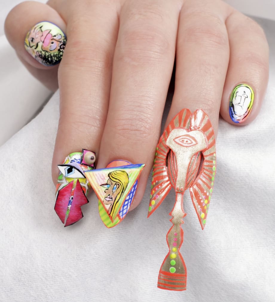 Nails for NTNA S. 3 Challenge #7 Ode to Picasso (Torie)