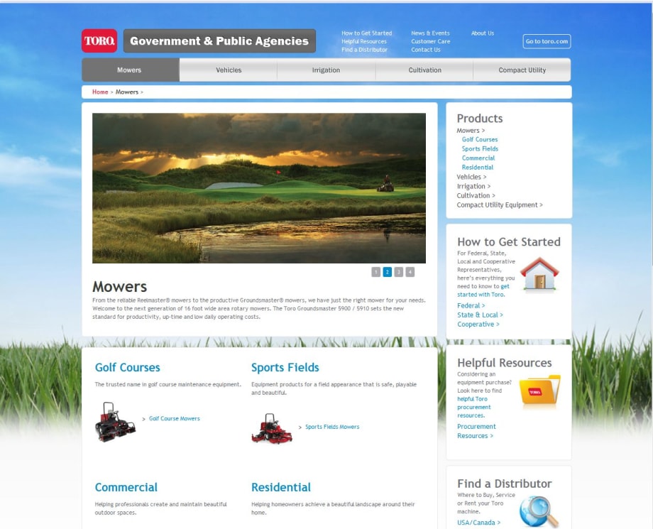 Toro Launches New Website for Government and Public Agencies