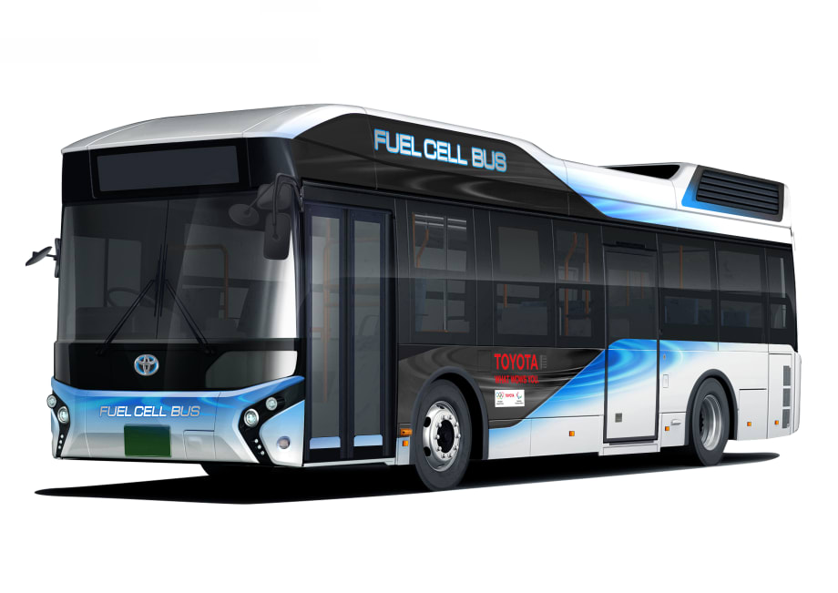 Toyota delivers first fuel-cell bus to Tokyo