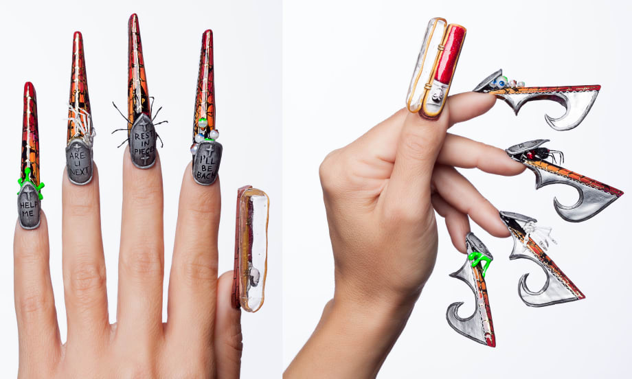 NTNA S.4 Ch. 8 Headstone Nail Art (Tracey)
