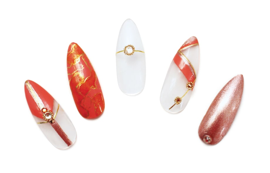 Coral Nail Art for Pantone's Color of the Year