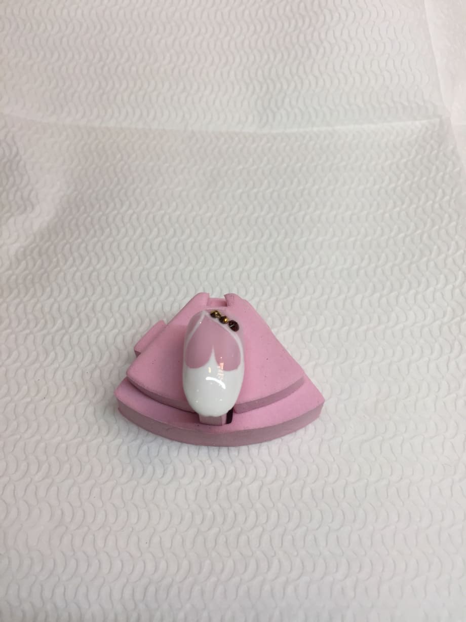 Heart-Shaped French Nail Art
