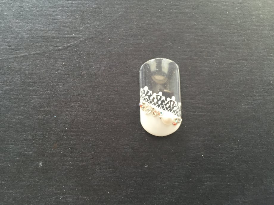 Diagonal French Nail Art