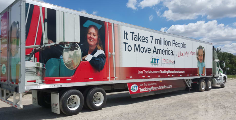 Reporter Delivers Good News to a Trailer Wrap Winner