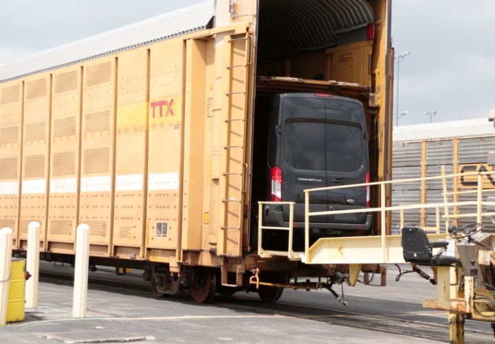 Rail Industry Modified Cars to Ship Ford Transit