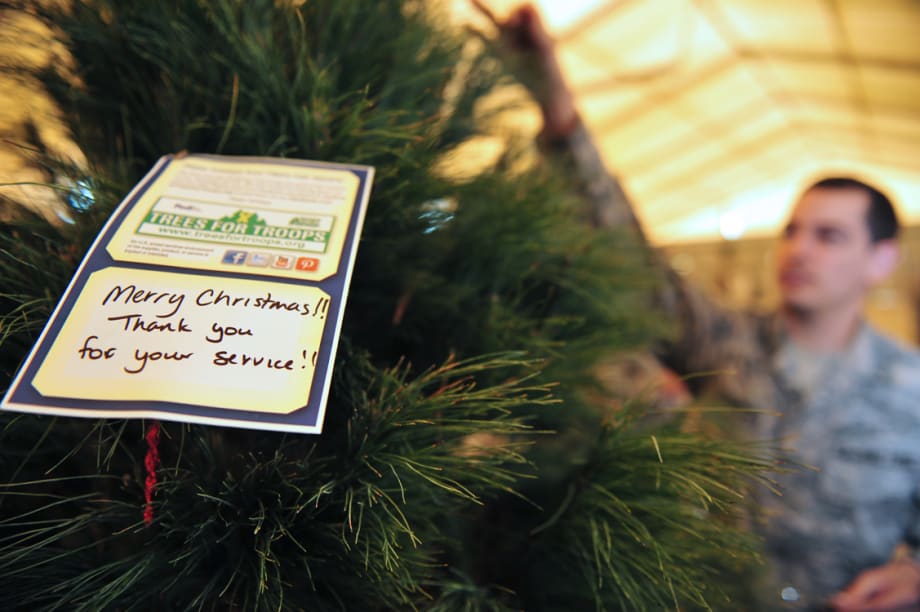 FedEx Delivers Trees for Troops