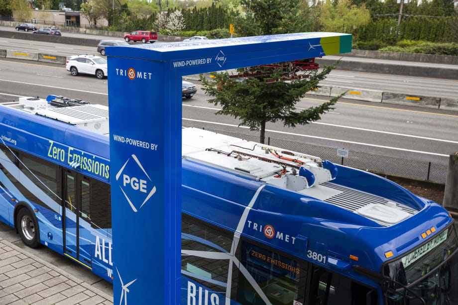 TriMet’s New Flyer electric buses powered entirely by wind