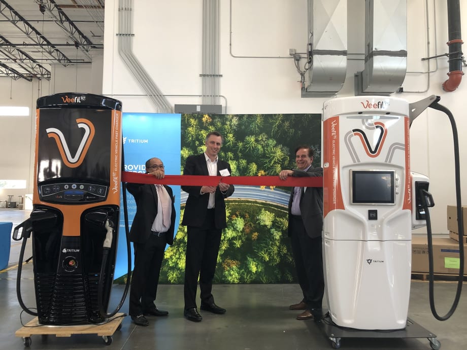 EV charging provider Tritium opens L.A. facility 