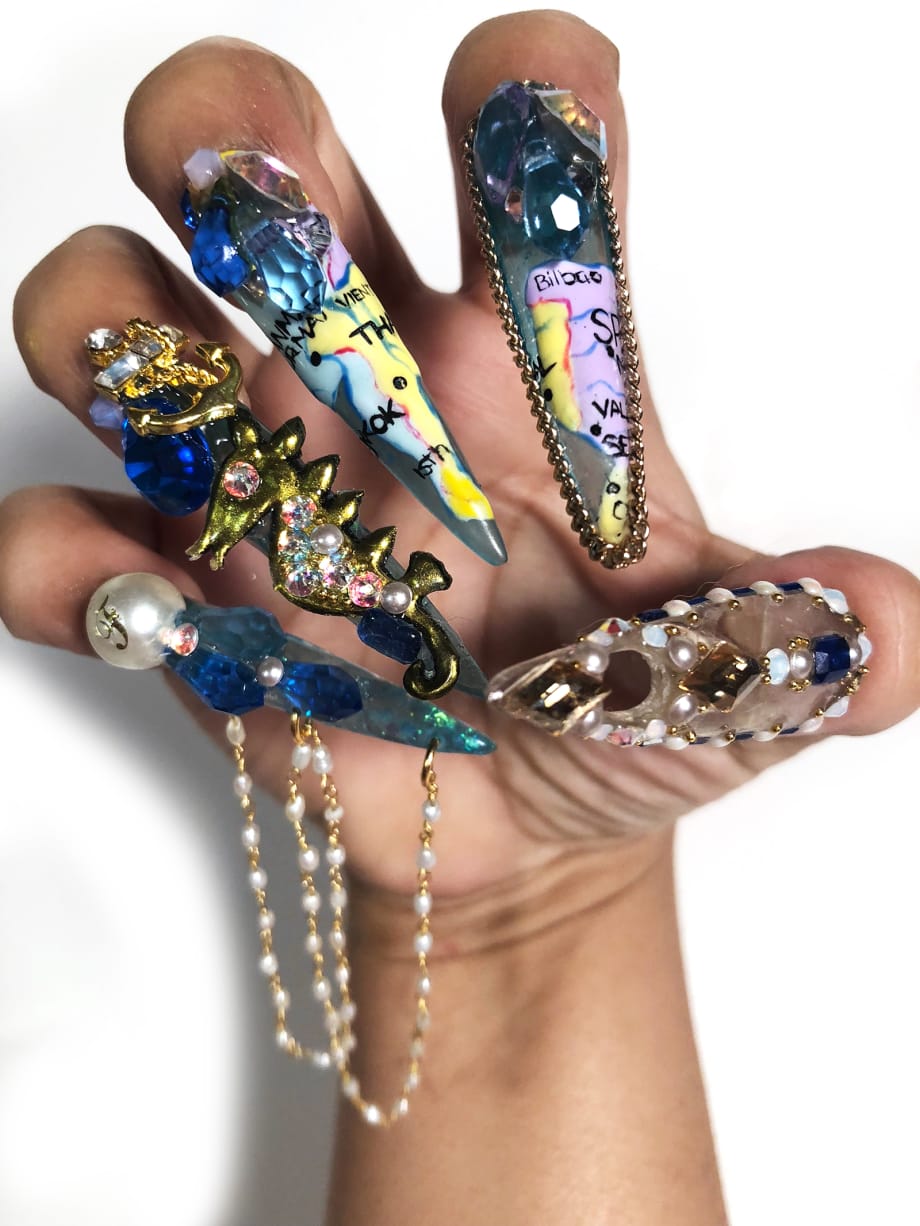 NTNA S. 6. Pre-Challenge #2: Mariner Nail Art (Trizia)