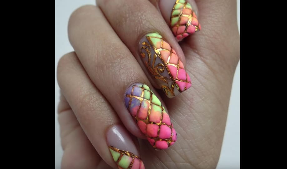 Quilted Capitonné/Tufted 3-D Nails Using Mia Secret