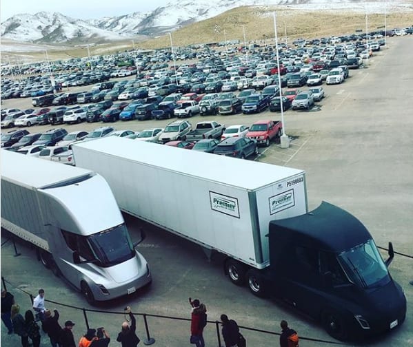 Electric Tesla Semi Spotted on California Highways
