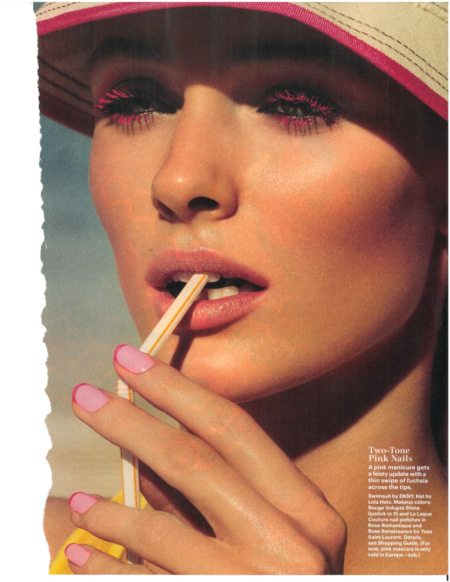 Two-Tone Pink nails
