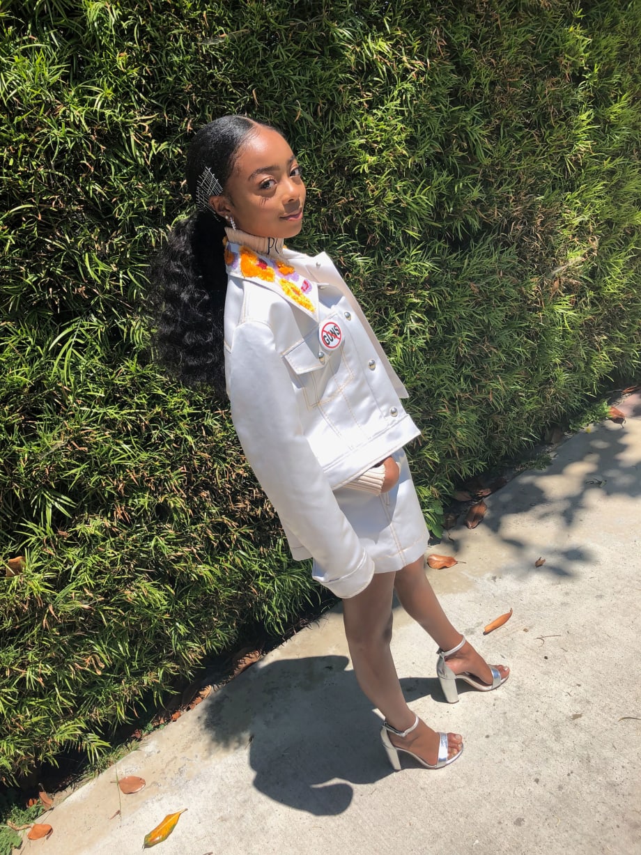 HOW-TO: Skai Jackson's Sleek, Low Ponytail from the 2018 BET Awards