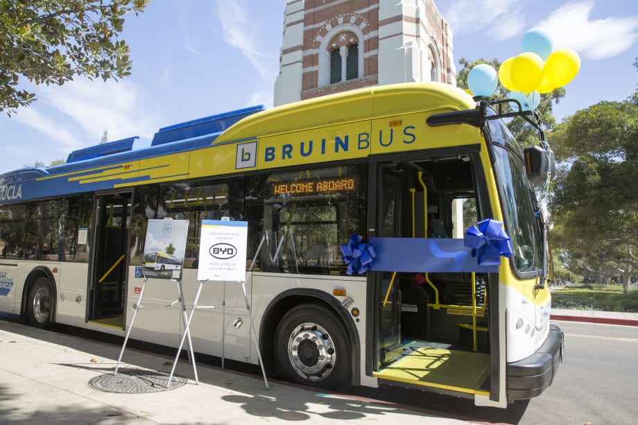 UCLA adds 2 BYD electric buses, boasts all clean fuel fleet