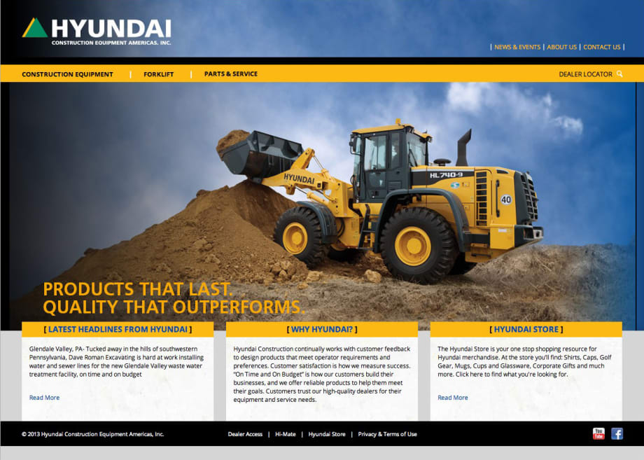 Hyundai Construction Equipment Launches New Web Site