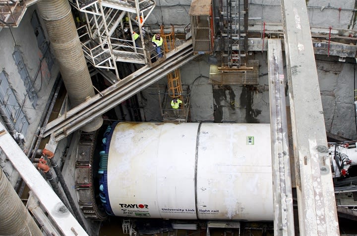 Web Extra: Sound Transit commences Univ. of Washington tunneling project