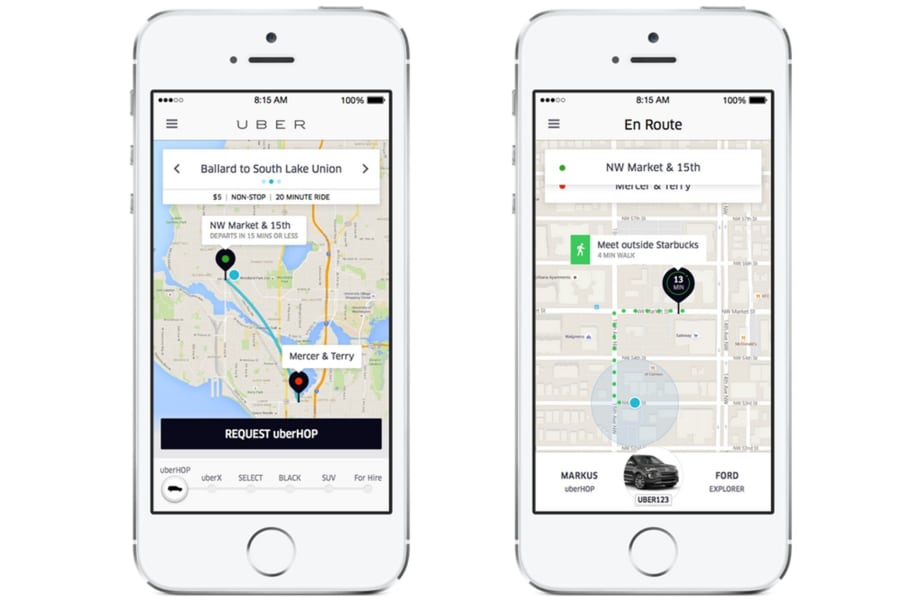 Uber piloting 'bus-like' commuter service