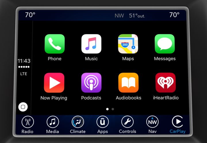 FCA Adds Apple CarPlay, Android Auto to Uconnect