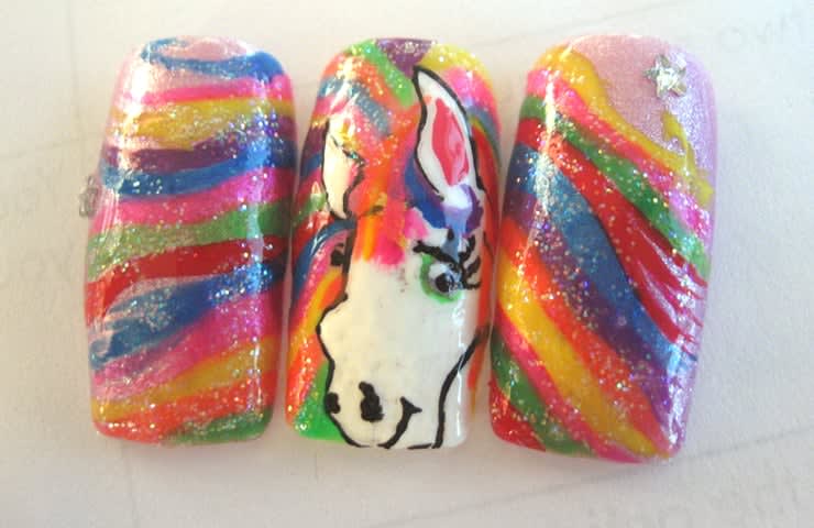 Unicorn Nail Art
