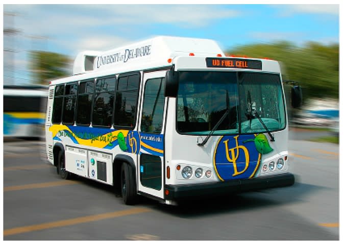 U. of Delaware to study solar use on hybrid fuel-cell shuttle buses