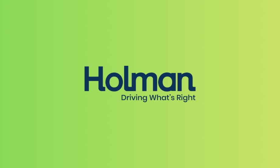 Holman logo against a green background.