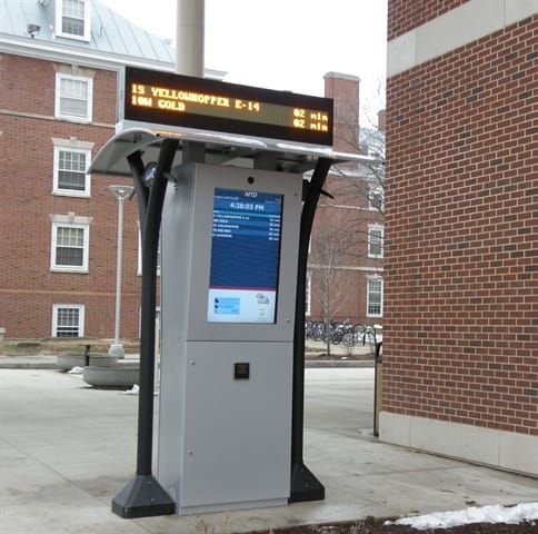 Champaign-Urbana MTD installs U. of Illinois kiosks