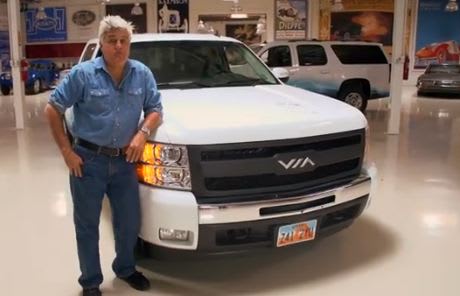 Bob Lutz Stops by Jay Leno's Garage to Talk About the VIA Extended Range Electric Truck