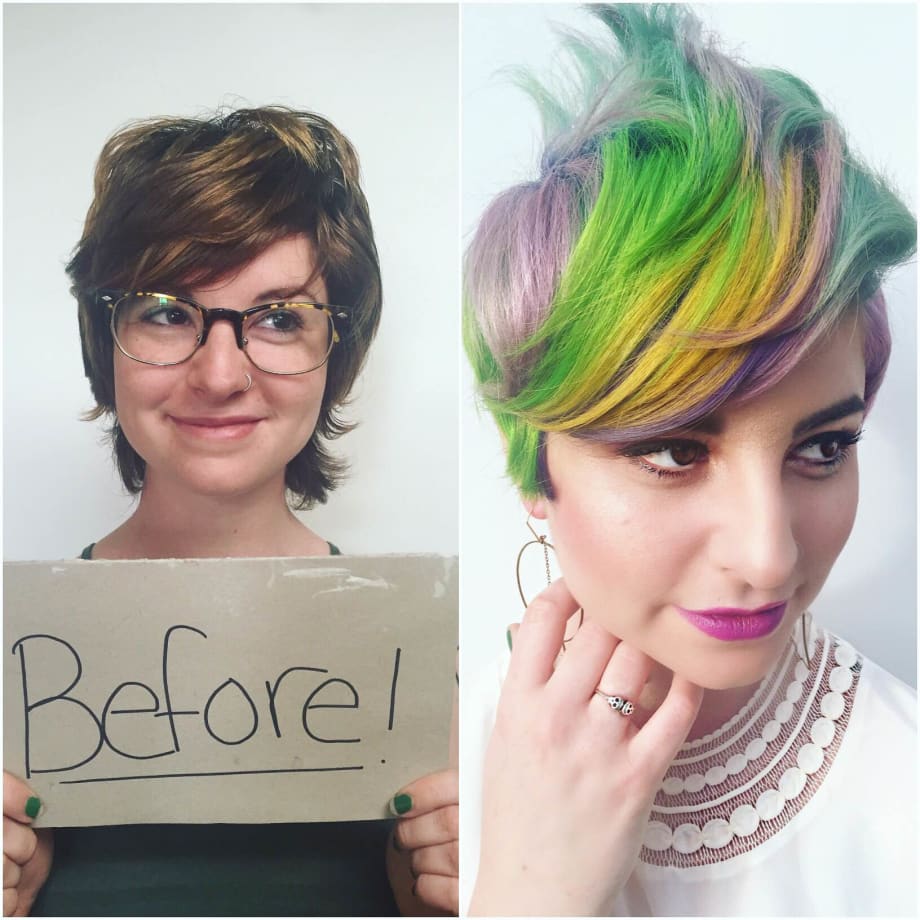 FORMULA: Vivid Color with a Butterfly Undercut